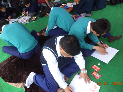 participation in drawing competition raj bhawan